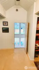 Possible secondary entrance to upper bedroom