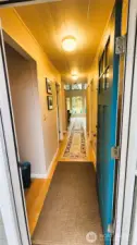 Looking down hallway form entrance