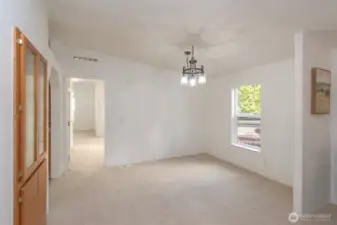 Dining Room & Entrance to Primary BR