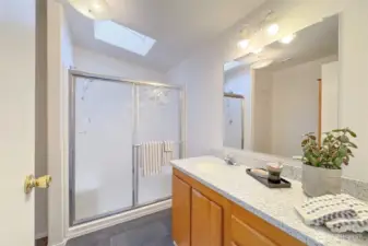 Primary Bathroom w/ Skylight