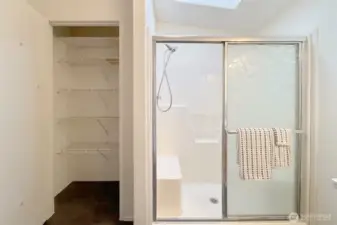 Primary Bath with closet