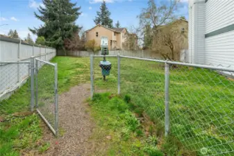 Kid play space; off leash pet area