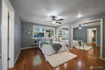 Upstairs, the primary suite becomes your retreat, complete with two closets and a private ensuite bath featuring a beautifully designed shower.