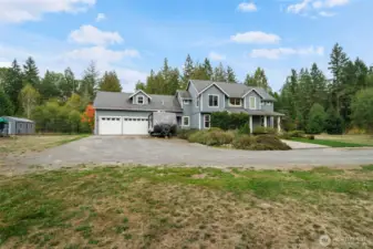 This home features a 3-car attached garage with ample space.