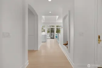 Extra wide hallways.