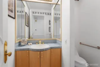 Half bath on the main floor.