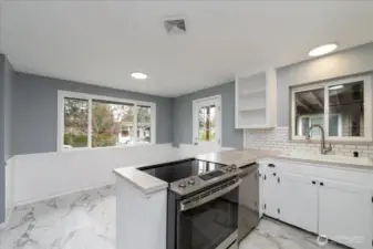 Dining nook.