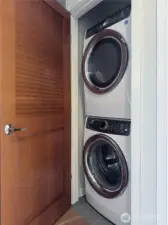 Laundry closet located on top floor