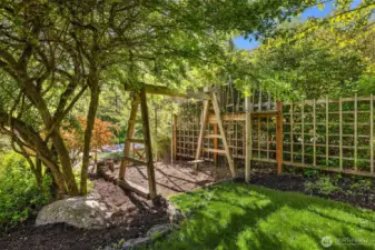 Complete with a swing set!