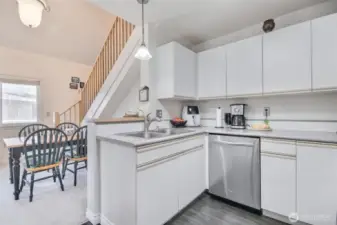 Kitchen has eating
