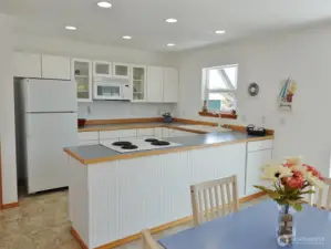 Light and bright Kitchen and Dining Room.