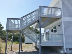 Dual Decks in the back of the home.