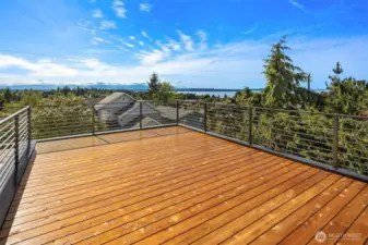 Stunning views from roof top deck