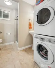 Laundry & 3/4 Bath on Lower Level