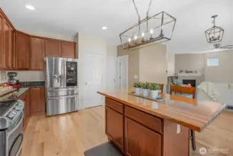 Beautiful Cherry Butcher block Island top