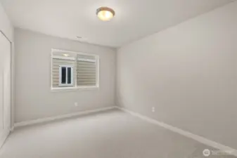 Third bedroom also with reach-in closet and pre-wired for internet.