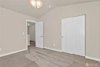 Fourth bedroom also with reach-in closet and pre-wired for internet.