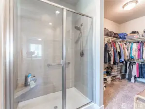 walk in shower and closet