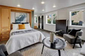 Murphy bed in the lower level