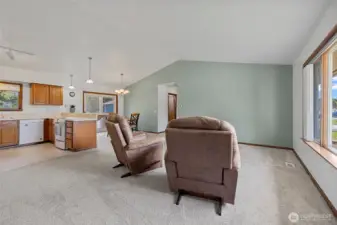 Spacious feel with bright, open vaulted ceilings!