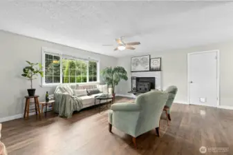 Living Room with south facing windows.