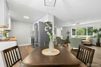 View from Dining area