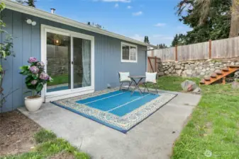Large Patio for entertaining.