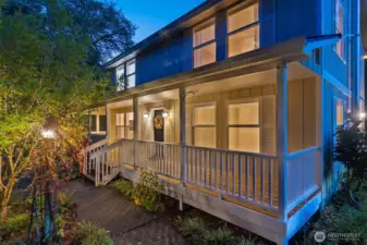 Not many homes have a wonderful, wrap around, covered front porch like this one. It really extends your living space year 'round