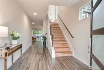 Bright and inviting entryway