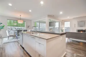 Huge island eating bar