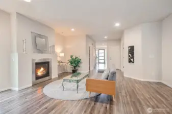 Great room with cozy gas fireplace