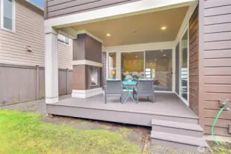 View of covered deck