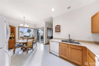 Open Kitchen with Ample Cabinet Storage and Efficient Layout