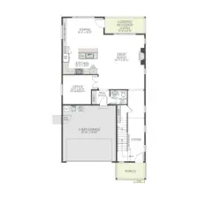 Main Floor- Option to convert den to bedroom and have a guest 3/4 bath at additional cost