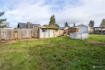 Backyard toward Shed