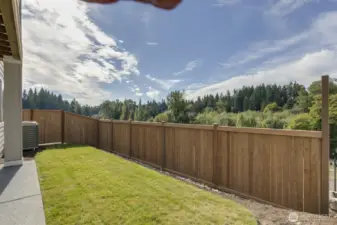 Enjoy rare unobstructed views of Evergreen trees and sunsets.