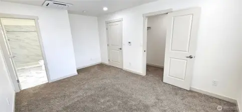Primary bath and walk in closet