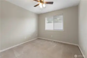 Bedroom 4, yes it too has a ceiling fan!