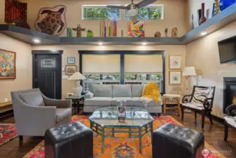 Artist Selected Paint to enhance Viewing of Art.