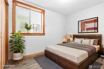 Virtually Staged ADU bedroom.