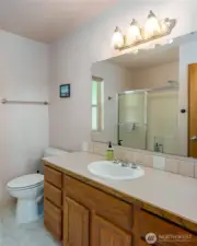 Full bathroom on the main floor
