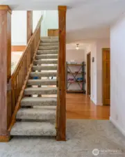 Stairway to primary bedroom