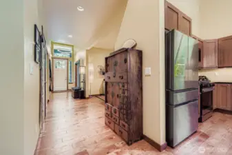 Foyer/Hallway with sky high ceilings