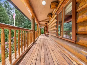 The Covered Front Porch Invites You into the Gorgeous Entry.
