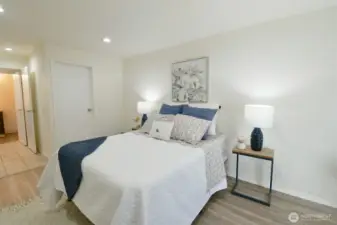 Spacious Primary bedroom with large walk in closet