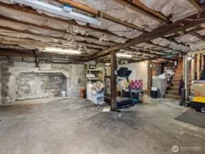 Downstairs in the basement, the possibilities are endless whether you're wanting to finish it off or keep it as additional storage space.