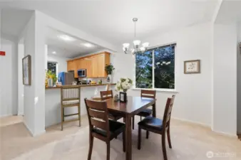 This floor plan  offers the ideal Open feeling whether cooking, eating or taking in a Mariner game...