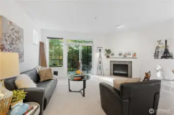 The Great room is spacious enough to accommodate even the largest sectional sofa