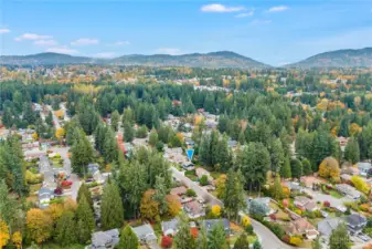 Situated in the sought after neighborhood of Maplewood Heights, the home is surrounded by scenic views.