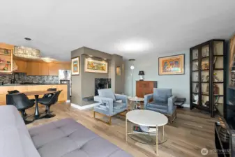 Newly installed wood floors